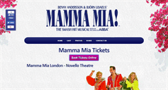 Desktop Screenshot of mammamiatheatretickets.co.uk